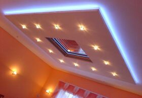 Дизайн натяжных потолков - Потолки с подсветкой
